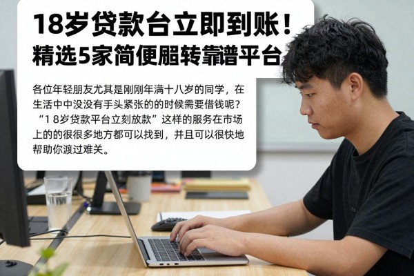18岁贷款平台立即到账!2026极速放款攻略:精选5家简便周转靠谱平台