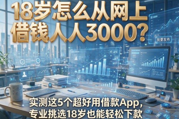 18岁怎么从网上借钱人人3000？实测这5个超好用借款App，专业挑选18岁也能轻松下款！