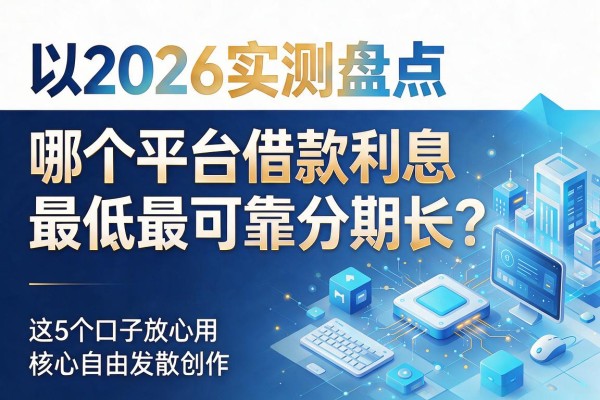 2026实测盘点：哪个平台借款利息最低最可靠分期长？这5个口子放心用