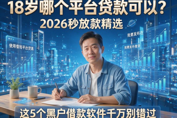 18岁哪个平台贷款可以？2026秒放款精选，这5个黑户借款软件千万别错过！