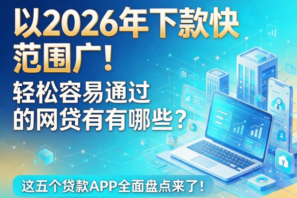 2026年下款快、范围广!轻松容易通过的网贷有哪些?这五个贷款APP全面盘点来了!