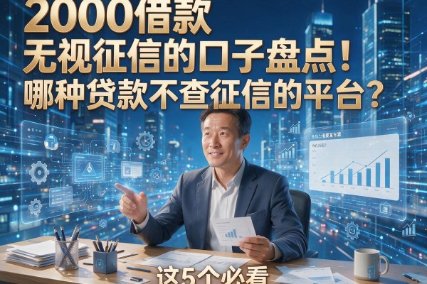 2000借款无视征信的口子盘点！哪种贷款不查征信的平台？这5个必看