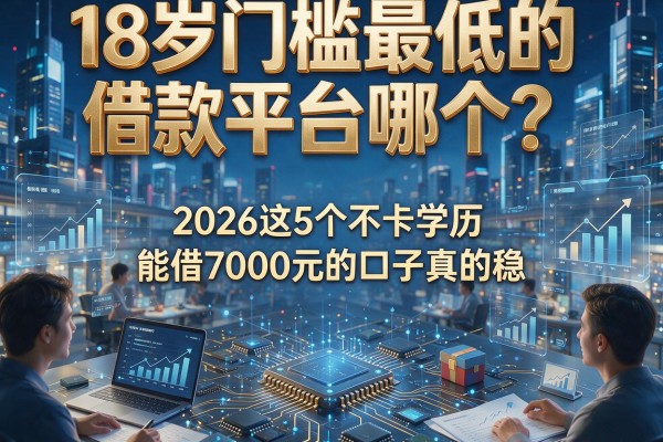 18岁门槛最低的借款平台哪个？2026这5个不卡学历、能借7000元的口子真的稳