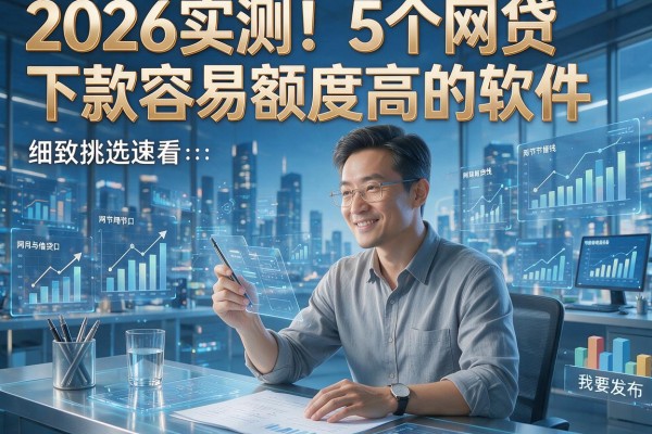 2026实测!5个网贷下款容易额度高的软件,细致挑选速看