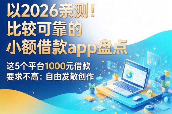 2026亲测！比较可靠的小额借款app盘点，这5个平台1000元借款要求不高