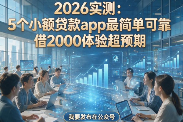 2026实测：5个小额贷款app最简单可靠，借2000体验超预期！