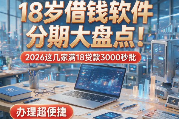 18岁借钱软件分期大盘点!2026这几家满18贷款3000秒批,办理超便捷