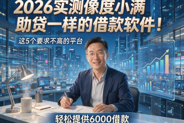 2026实测像度小满助贷一样的借款软件！这5个要求不高的平台，轻松提供6000借款