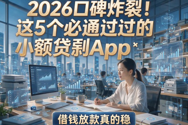 2026口碑炸裂！这5个必通过的小额贷款App，借钱放款真的稳！