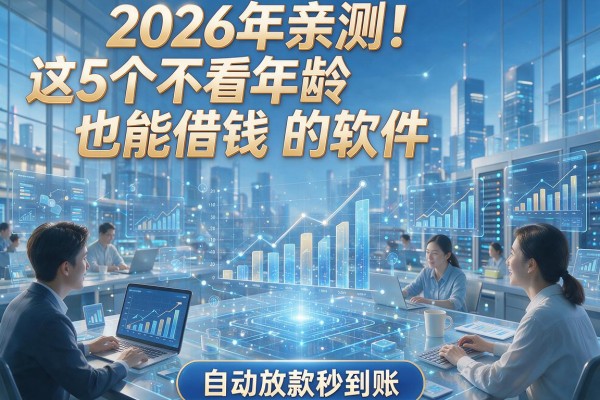 2026年亲测!这5个不看年龄也能借钱的软件,自动放款秒到账
