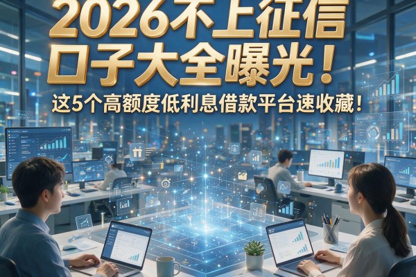 2026不上征信口子大全曝光!这5个高额度低利息借款平台速收藏