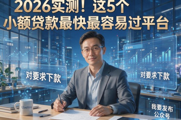 2026实测！这5个小额贷款最快最容易过平台，对要求下款！
