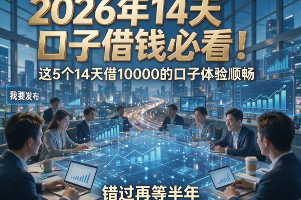 2026年14天口子借钱必看！这5个14天借10000的口子体验顺畅，错过再等半年