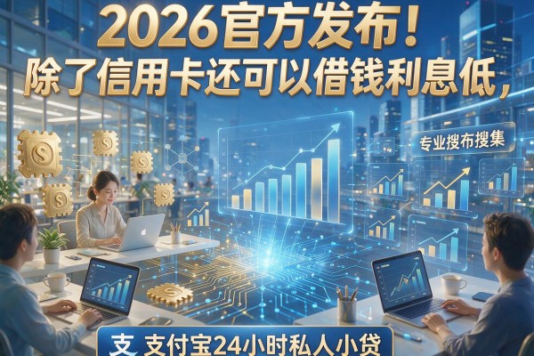 2026官方发布！除了信用卡还可以借钱利息低，专业搜集五个支付宝24小时私人小贷
