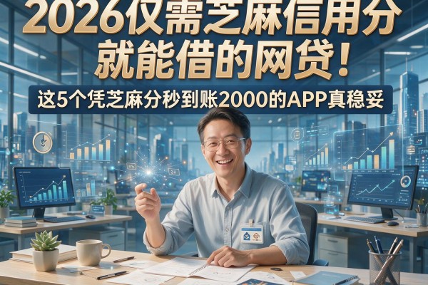 2026仅需芝麻信用分就能借的网贷！这5个凭芝麻分秒到账2000的APP真稳妥