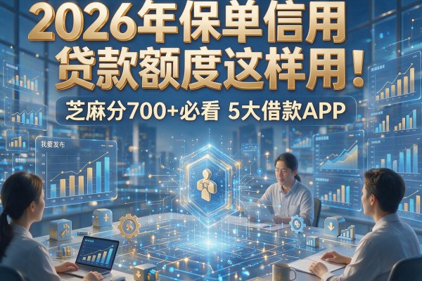 2026年保单信用贷款额度这样用！芝麻分700+必看5大借款APP