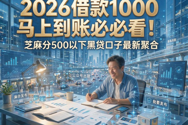 2026借款1000马上到账必看!芝麻分500以下黑贷口子最新聚合