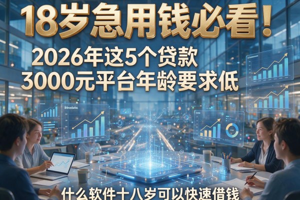 18岁急用钱必看！2026年这5个贷款3000元平台年龄要求低，什么软件十八岁可以快速借钱？