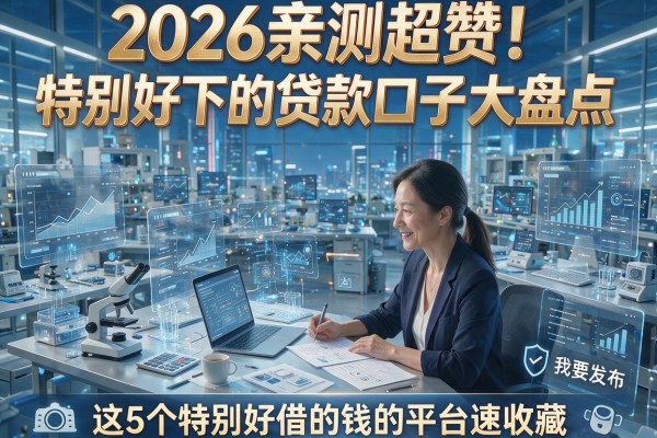 2026亲测超赞！特别好下的贷款口子大盘点，这5个特别好借的钱的平台速收藏