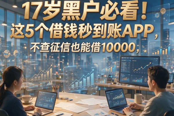 17岁黑户必看！这5个借钱秒到账APP，不查征信也能借10000