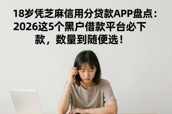 18岁凭芝麻信用分贷款APP盘点：2026这5个黑户借款平台必下款，数量多到随便选！