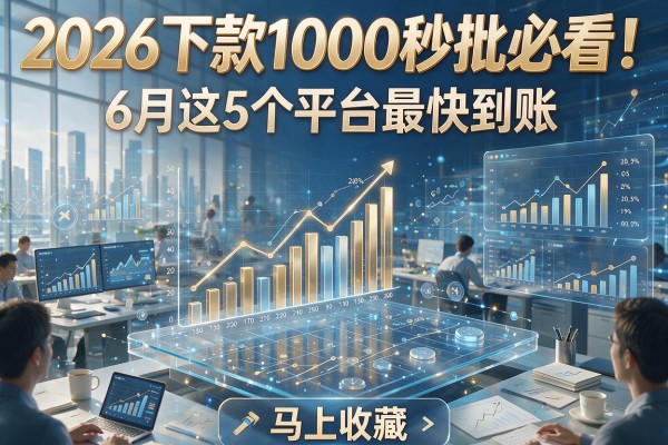 2026下款1000秒批必看!6月这5个平台最快到账,马上收藏