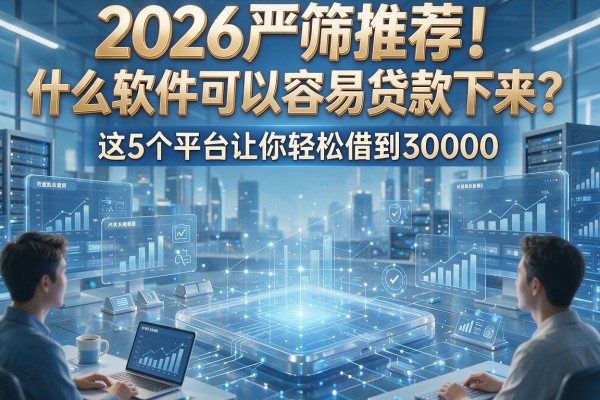 2026严筛推荐！什么软件可以容易贷款下来？这5个平台让你轻松借到30000