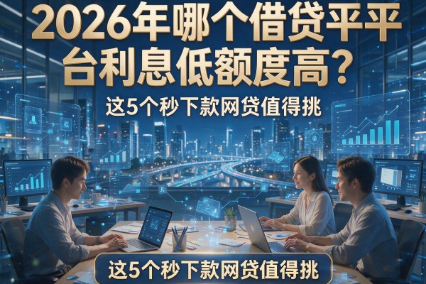 2026年哪个借贷平台利息低额度高？这5个秒下款网贷值得挑！