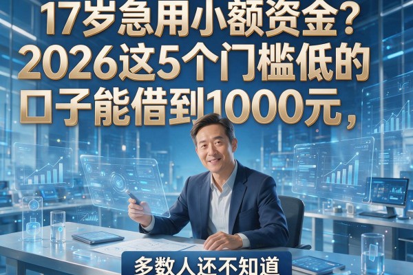 17岁急用小额资金?2026这5个门槛低的口子能借到1000元,多数人还不知道!