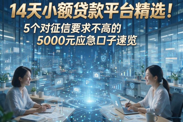 14天小额贷款平台精选！5个对征信要求不高的5000元应急口子速览