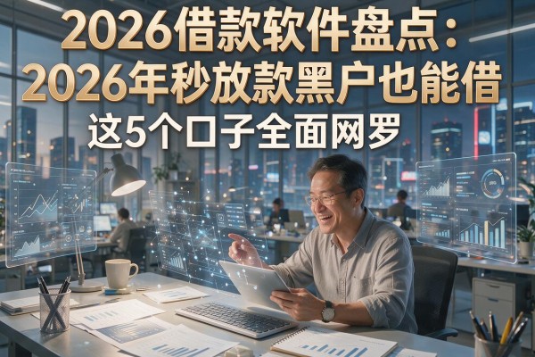 2026借款软件盘点:2026年秒放款黑户也能借,这5个口子全面网罗!