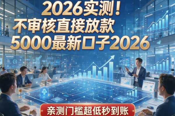 2026实测！不审核直接放款5000最新口子2026，亲测门槛超低秒到账