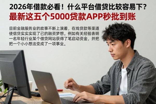 2026年借款必看！什么平台借款比较容易下？最新这五个5000贷款APP秒批到账