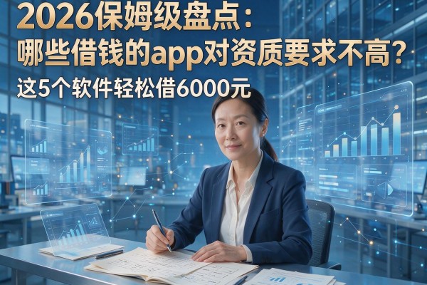 2026保姆级盘点：哪些借钱的app对资质要求不高？这5个软件轻松借6000元