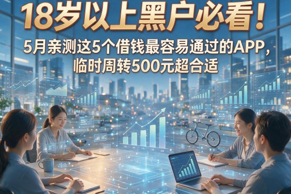 18岁以上黑户必看!5月亲测这5个借钱最容易通过的APP,临时周转500元超合适