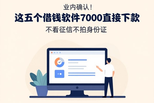2026年业内确认！这五个借钱软件7000直接下款，不看征信不拍身份证