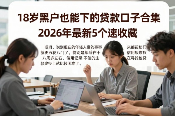 18岁黑户也能下的贷款口子合集,2026年最新5个速收藏!