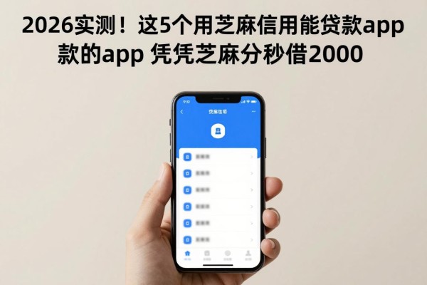 2026实测！这5个用芝麻信用能贷款的app，凭芝麻分秒借2000