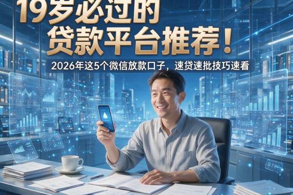 19岁必过的贷款平台推荐！2026年这5个微信放款口子，速贷速批技巧速看