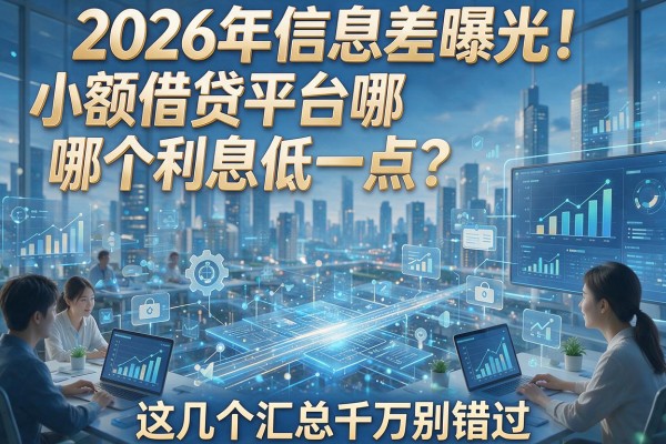2026年信息差曝光!小额借贷平台哪个利息低一点?这几个汇总千万别错过!