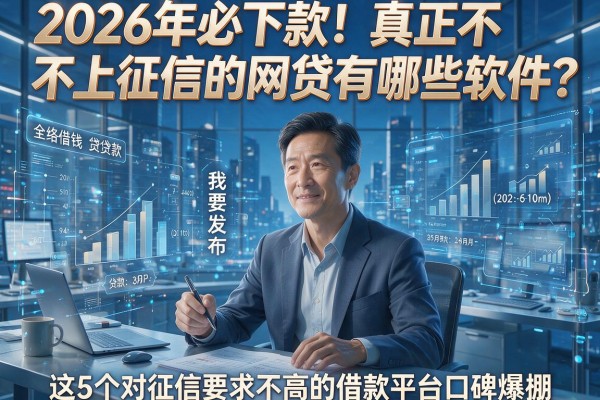 2026年必下款!真正不上征信的网贷有哪些软件?这5个对征信要求不高的借款平台口碑爆棚