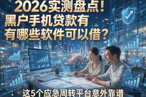 2026实测盘点!黑户手机贷款有哪些软件可以借?这5个应急周转平台意外靠谱