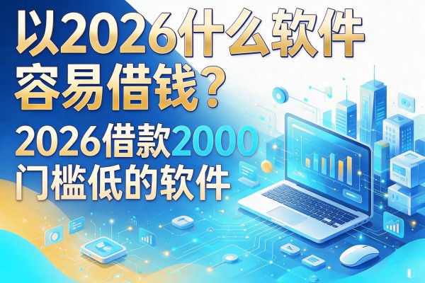 2026什么软件容易借钱?推荐几款2026借款2000门槛低的软件