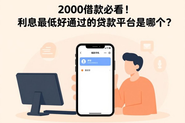 2000借款必看！利息最低好通过的贷款平台是哪个？这5个真省心
