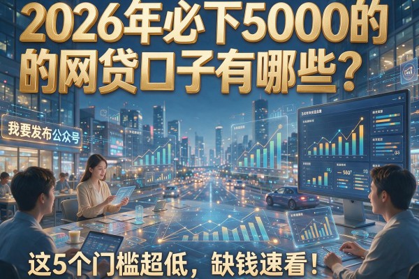 2026年必下5000的网贷口子有哪些？这5个门槛超低，缺钱速看！