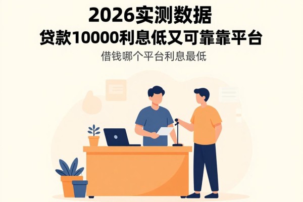 2026实测数据!这五个贷款10000利息低又可靠的平台,告诉你借钱哪个平台利息最低的可靠