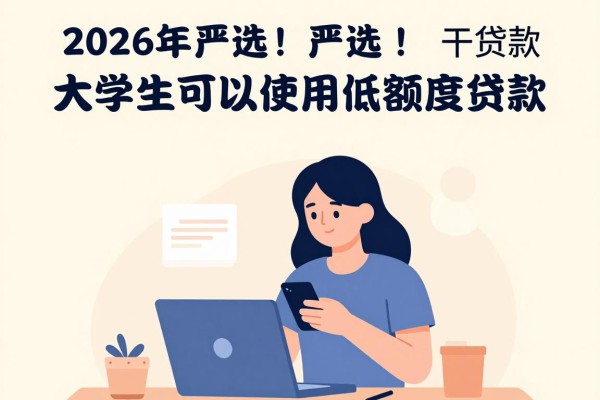2026年严选！大学生可以用的小额贷款，这五个网贷口子二千秒下款