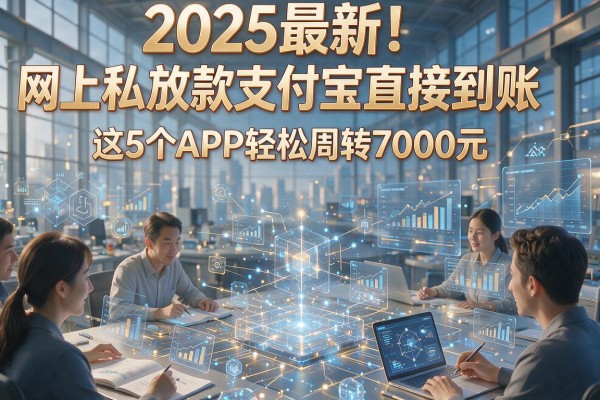 2025最新！网上私人放款支付宝直接到账，这5个APP轻松周转7000元