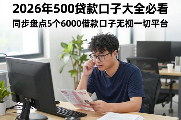 2026年500贷款口子大全必看!同步盘点5个6000借款口子无视一切平台