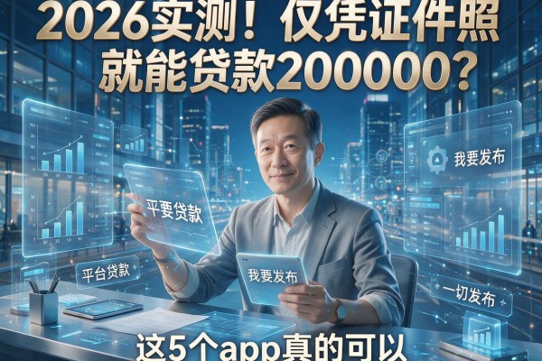 2026实测！仅凭证件照就能贷款20000？这5个App真的可以！